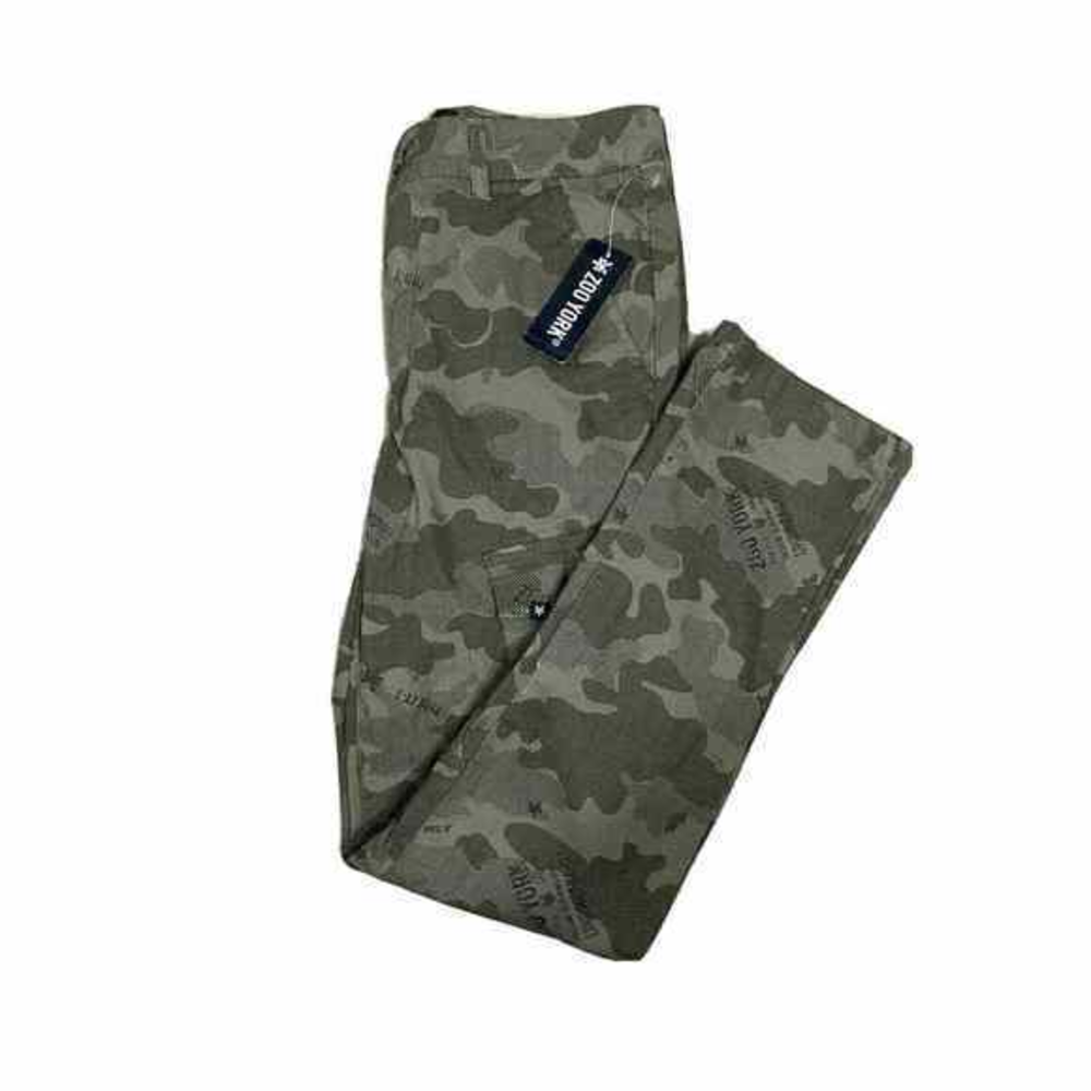 Zoo‎ York NWT Size 28 Tan Pants 28” Waist 28” Inseam Taper Fit Camo